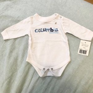 NWT 💕 COLUMBIA UNIVERSITY ONEZIE 0-3 MONTHS